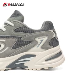 Baasploa New Running Shoes Men Outdoor Fashion Lightweight Mesh Sports Shoes Male Casual Breathable Non-Slip Walking Shoes