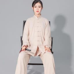 Summer Cotton Tai Chi Uniform Wing Chun Martial Arts Suits Yoga Meditation Sets 6 Colors Wushu Kung Fu Training Jacket and Pants