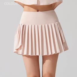 Women Summer Tennis Skirt High Waist Gym Yoga Short Breathable Quick Dry Running Skort Female Pocket Golf Skirt Workout Clothes
