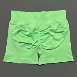 Histello Sports Shorts 4.5" Women Seamless Yoga Leggings Low Waist Scrunch Bum Tights Running Fitness Short Workout Gym Shorts