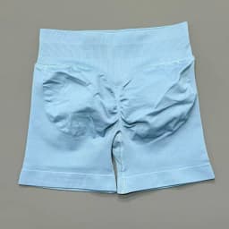 Histello Sports Shorts 4.5" Women Seamless Yoga Leggings Low Waist Scrunch Bum Tights Running Fitness Short Workout Gym Shorts
