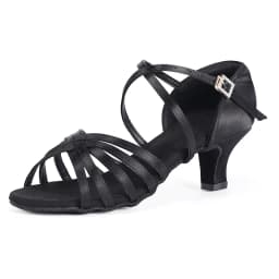 UK Latin Dance Shoes Women's Professional High Heel Soft Suede Soled for Adults Club White Latin Dance Shoes
