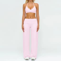Women's Fitness Set Gym Tracksuit Breathable Sports Bra Flared Trousers Suit Workout Clothing Sportswear Female Athletic Wear