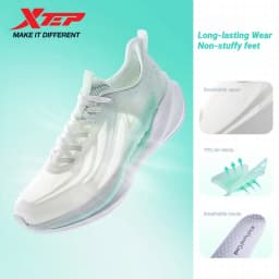 Xtep X-FLOW 9 Running Sneakers For Women Winter Running Breathable Shock-Absorbing Comfortable Sports Shoes 874218110006