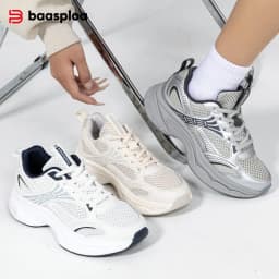 Baasploa Women Running Shoes Lightweight Breathable Sport Shoes For Women Comfort White Sneakers Casual Sneakers Non-Slip