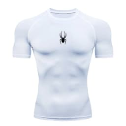 Men Sport T-Shirt Spider Quick Dry Bodybuilding Running Shirt Compression Tops Gym T Shirt Men Fitness Tight Tees Rashgard