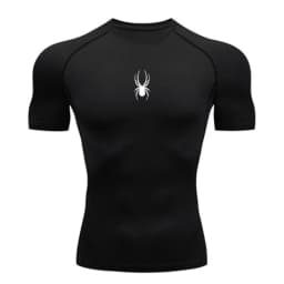 Men Sport T-Shirt Spider Quick Dry Bodybuilding Running Shirt Compression Tops Gym T Shirt Men Fitness Tight Tees Rashgard