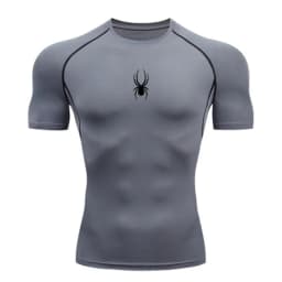 Men Sport T-Shirt Spider Quick Dry Bodybuilding Running Shirt Compression Tops Gym T Shirt Men Fitness Tight Tees Rashgard