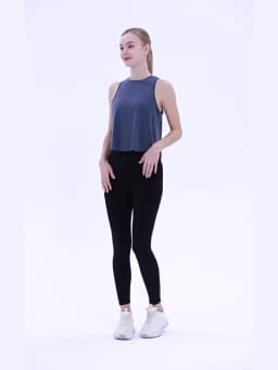Summer Sexy Crop Top Sport Fitness Yoga Tank Top for Women Quick Dry Solid Color Running Top Gym Workout Sport Shirt S-XXL