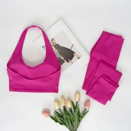 Women's 2PCS Sex Gym Impact Yoga Sports Bra Legging Yoga Set Naked Feel High Stretch Comfortable Workout Sportswear Set