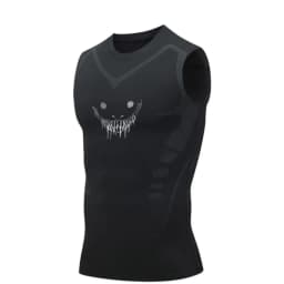 Compression Sleeveless Shirt Men Gym Fitness Basketball Sport Vest Manga Tight Tank Mesh Quick Drying Top Breathable Summer Male