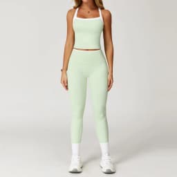Women's Clothes 2 Pieces Workout Tracksuit Yoga Set Sportswear Gym Clothing High Waist Bell-bottoms Sexy Fitness Bta Sports Suit