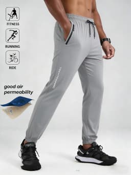 Summer Men's Lightweight Stretchy Jogger Pants Ultra Thin Breathable Sweatpants For Sports Fitness Running Outdoor Casual