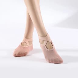 Bandage Yoga Socks for Women Pilates Ballet Dance Cotton Socks Non-Slip Woman Sport Sock Gym Workout Slipper Running Grip Sock