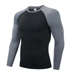 Compression T Shirt Men Long Sleeve Bodybuilding Running Shirt Quick Dry Workout Fitness Tights Gym Sport T-shirt Men Rashgard