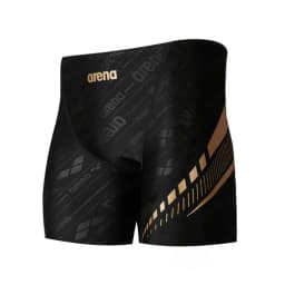 New Men's Swim Jammer Athletic Training Swimsuit Shorts Swimming Trunks Jammer Swimwear Beach Tights Shorts Quick Dry Surf Pants