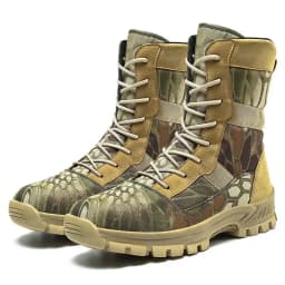 Lynjacye High Top Big Size 47 46 Lightweight Man Tactical Boots Combat Anti-Collision Training Lace Up Waterproof Outdoor Boots