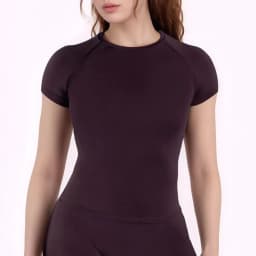 Sports Short Sleeve Top for Women Gym Crop Top Light Weight Seamless Yoga Top Workout T Shirt Longline Stretchy Sports Shirts