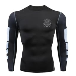 Long Sleeved Men's Gym Running Tight Fitting Men's Outdoor Training Jogging Shirt Quick Drying Shirt Warm Printed Classic Lightw