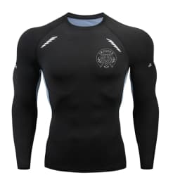 Long Sleeved Men's Gym Running Tight Fitting Men's Outdoor Training Jogging Shirt Quick Drying Shirt Warm Printed Classic Lightw