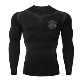 Long Sleeved Men's Gym Running Tight Fitting Men's Outdoor Training Jogging Shirt Quick Drying Shirt Warm Printed Classic Lightw