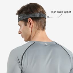 Ice Silk Sweatband for Men Sports Headband Running Cycling Gym Workout Non Slip Elastic Sweat Wristband Head Wrap
