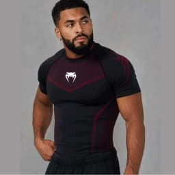 Men's T-shirts Compression Clothing Gym Sports Outdoor Training Tshirt Running Exercise Speed Ventilate Tees Lightweight Tops