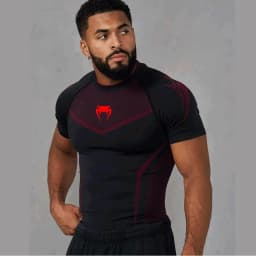 Men's T-shirts Compression Clothing Gym Sports Outdoor Training Tshirt Running Exercise Speed Ventilate Tees Lightweight Tops