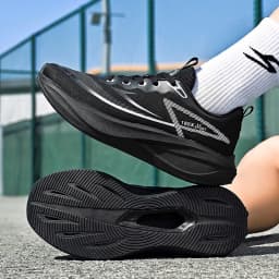 Women’s Marathon Racing Shoes Men’s Carbon Fiber Racing Shoes Breathable Lightweight Comfortable Athletic Energy Return Sneaker