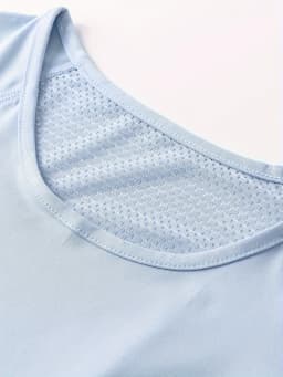 Women's sports T-shirt, breathable, sexy, back beauty, quick drying fabric, short sleeved yoga top for running training