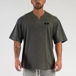 Oversized Casual Cotton Breathable Running T-shirts Gym Bodybuilding Fitness Loose Shirts Summer Mens Sports Training Clothing