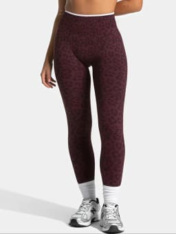 HISTELLO Butt Lift Leopard Print Leggings Fit Sculpt Breathable Seamless Tummy Control Slim Fit Yoga Gym Workout Sports Pants