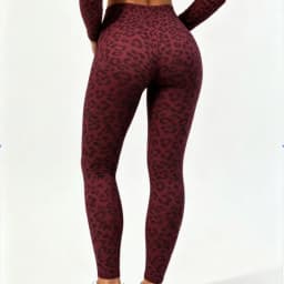 HISTELLO Butt Lift Leopard Print Leggings Fit Sculpt Breathable Seamless Tummy Control Slim Fit Yoga Gym Workout Sports Pants