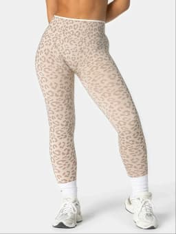 HISTELLO Butt Lift Leopard Print Leggings Fit Sculpt Breathable Seamless Tummy Control Slim Fit Yoga Gym Workout Sports Pants