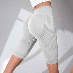 Europe and the United States hot-selling seamless hip-lifting fitness pants belly tight high-waisted peach hip yoga shorts