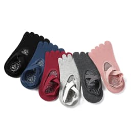 Yoga Socks for Women Anti Slip Five Toe Ladies Pilates Socks Ballet Heel Protector Professiona Sports Dance Socks