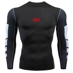 Men's long sleeved short sleeved T-shirt printed running bodybuilding quick drying T-shirt swimming and diving clothing