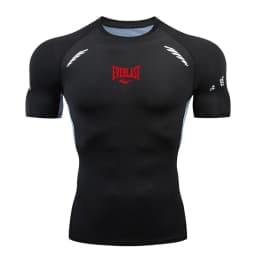 Men's long sleeved short sleeved T-shirt printed running bodybuilding quick drying T-shirt swimming and diving clothing