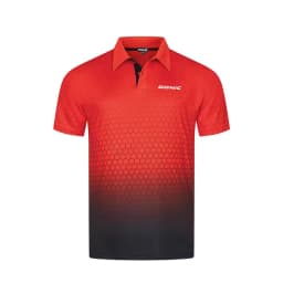 DONIC table tennis shirts. Features gradient colors with a honeycomb pattern, short sleeves, Ideal for sports, offering comfort