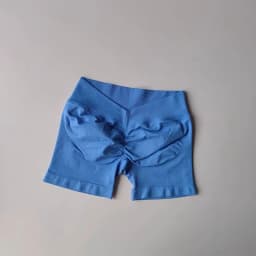 European & American Style Butt Lifting Shorts, Back V-Waist Fitness Shorts, Breathable Push-Up Booty Pants for Workout, Weight L