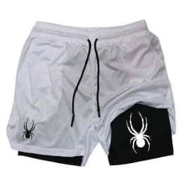 Summer for Men Shorts 2-in-1 Gym Breathable Running Jogging Casual Sportswear Quick Dry Fitness Double Layer Fashion Double Deck