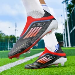New Men Soccer Shoes Match Breathable Sport Boys Adult Long Spikes Football Boots Training Outdoor Cleats Non Slip Comfortable