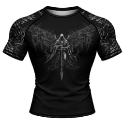 No Gi Bjj Rash Guard MMA T-shirt+Short Sets Jiu Jitsu Rashguard For Men Grappling Muay Thai Training Boxing Jereys Sportswear