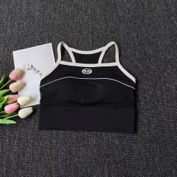 Women Sexy Sports Bra Crop Tops Tube Top Bra Female Streetwear Sleeveless Sport Lingerie Tee Crop Top Sports Vest Yoga Bra
