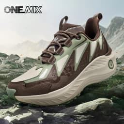 ONEMIX Men Autumn Winter Casual Shoes Anti-slip And Wear-resistant Hiking Shoes Featuring a Soft And Elastic Shock Absorption