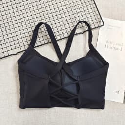 Women's Crisscross Racerback Sports Bra - Built-in Cups, High Support, Moisture-Wicking for Yoga Pilates Fitness Training