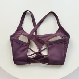 Women's Crisscross Racerback Sports Bra - Built-in Cups, High Support, Moisture-Wicking for Yoga Pilates Fitness Training