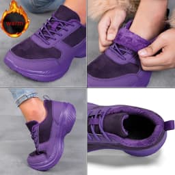 Winter Wide Head Men's Sneakers Unisex Barefoot Comfortable Big Size Warm Casual Shoes Non-slip Hiking Shoes Minimalist Shoes