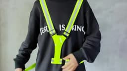 LED Reflective Vest Running Gear USB Rechargeable LED Light Up Vest High Visibility Running Lights for Jogging Running Walking