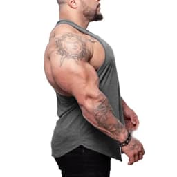 Summer Cotton Gym Fitness Running Sport Y-back Tank Tops Sleeveless Breathable Loose T-Shirts Mens Bodybuilding Muscle Clothing